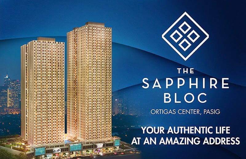 The Sapphire Bloc condo in Ortigas by Robinsons Land near Robinsons