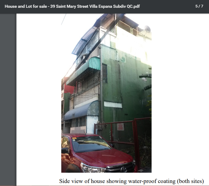 5BR 4 Storey House and Lot in Villa Espana Subd, Tatalon, QC anahaw.ph